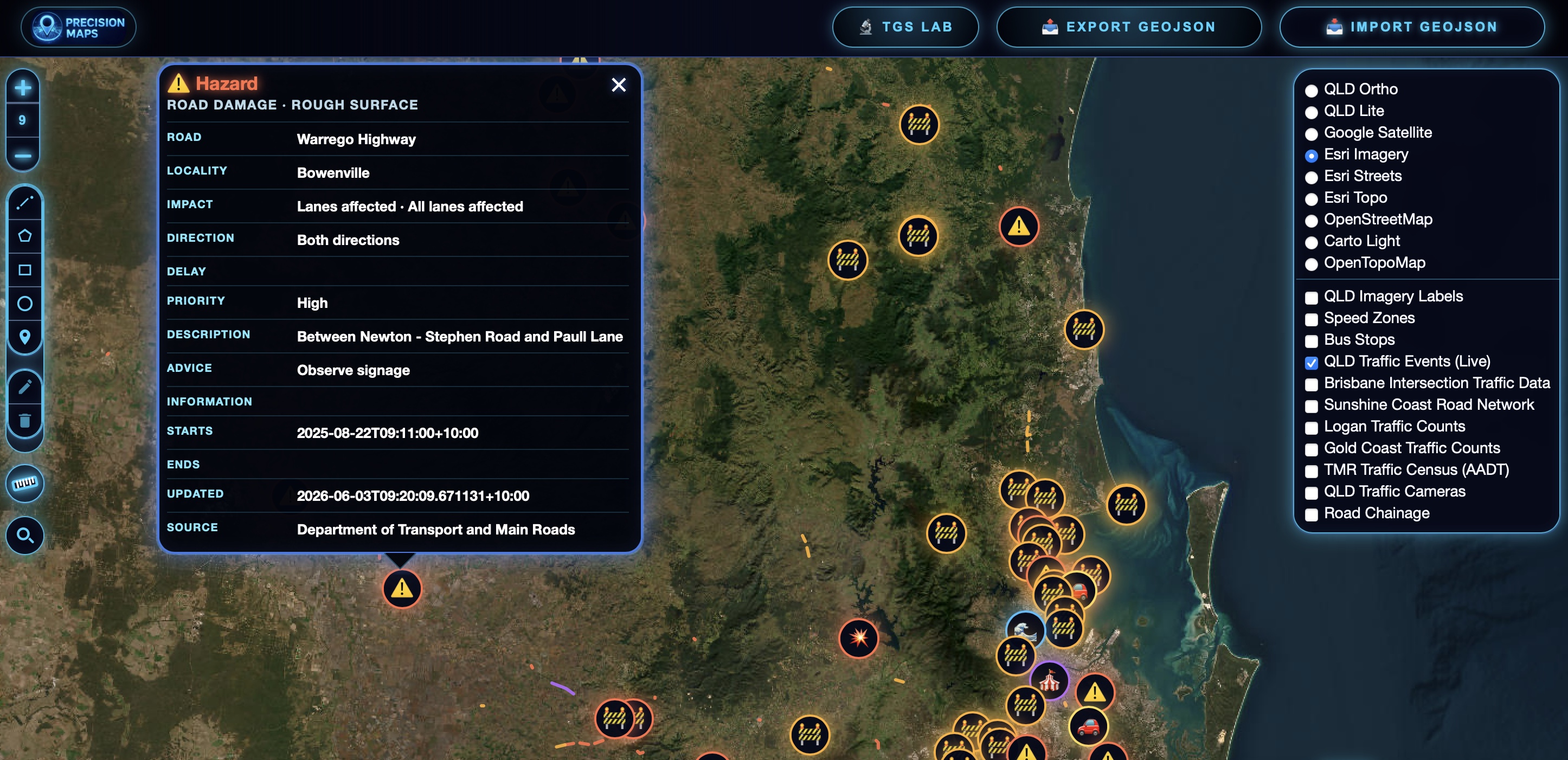 Live Traffic Incidents